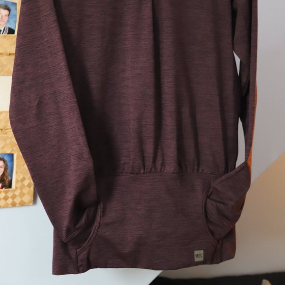 MEC Athletic Sweatshirt Hooded XS Purple - Picture 3 of 6